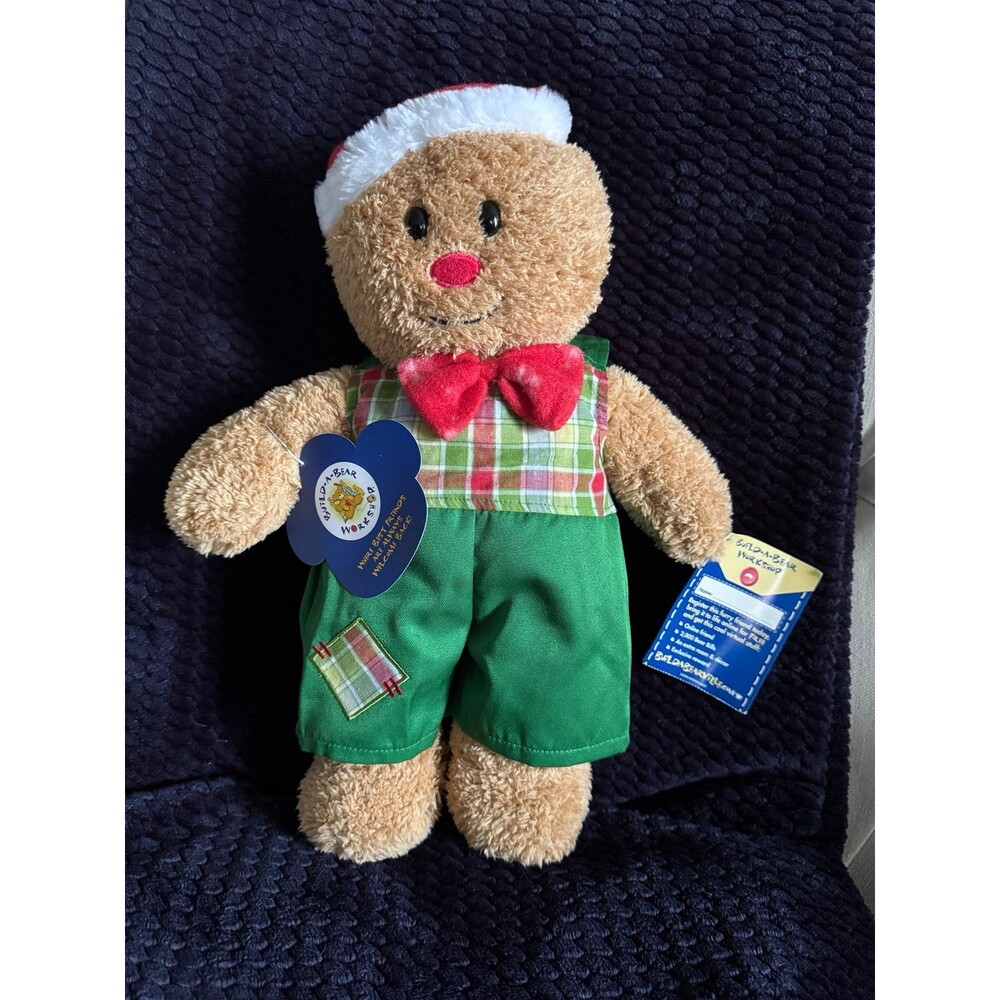 Retired Build-A-Bear Workshop Gingerbread Man Plush Toy